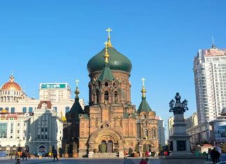 Chiêm ngưỡng kiến trúc ấn tượng của nhà thờ Saint Sophia Cáp Nhĩ Tân Chiêm ngưỡng kiến trúc ấn tượng của nhà thờ Saint Sophia Cáp Nhĩ Tân